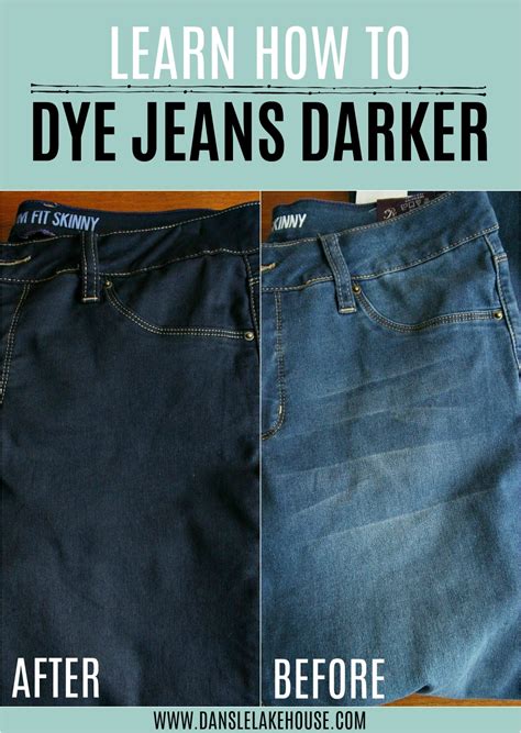 dye jeans darker|how to evenly dye jeans.